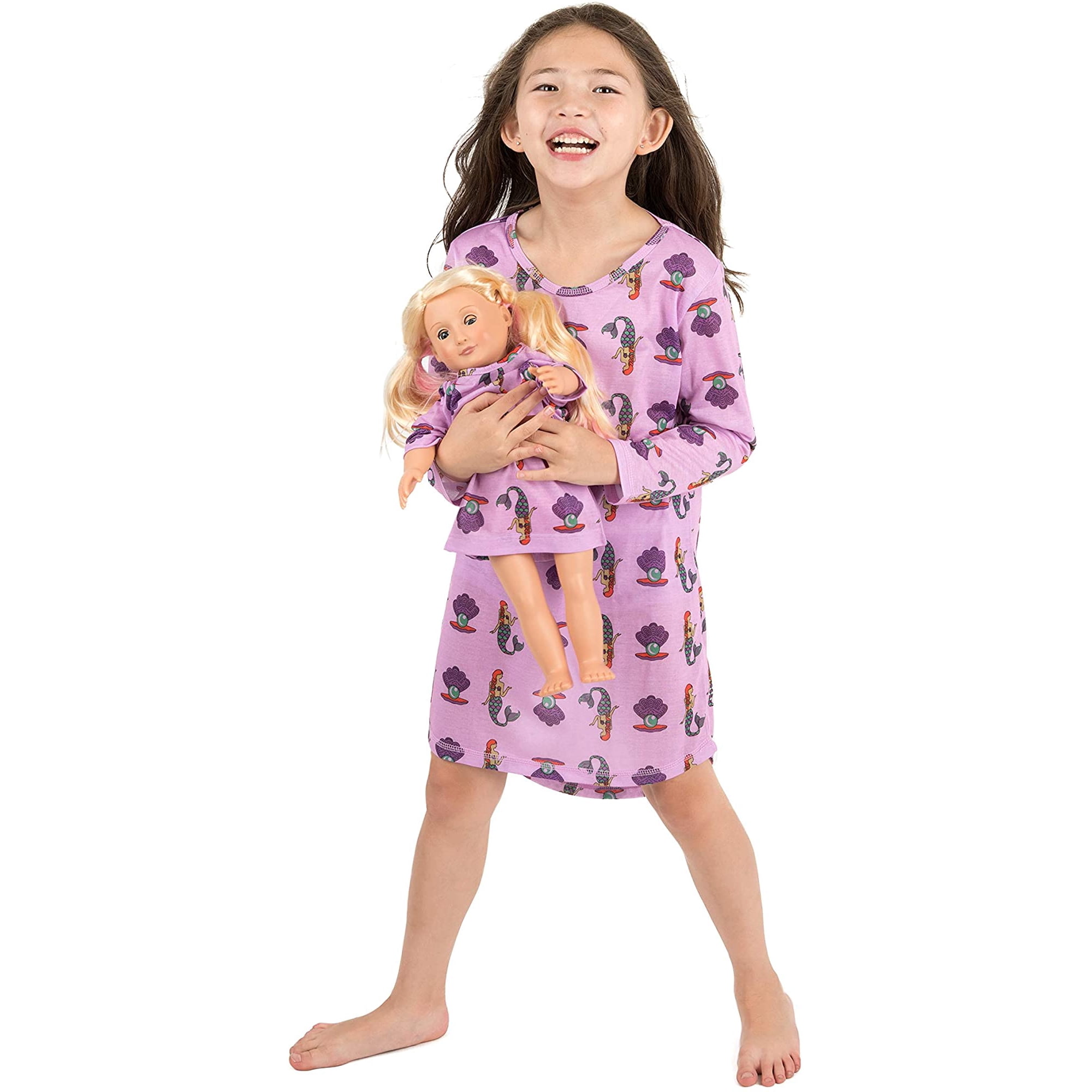 Leveret Matching Doll & Girls Nightgown Kids & Toddler Pajamas Unicorn Sleepwear 4-14 Years Fits American Girl Doll Leveret Matching Doll & Girls Nightgown Kids & Toddler Pajamas Unicorn Sleepwear 4-14 Years Fits American Girl Doll